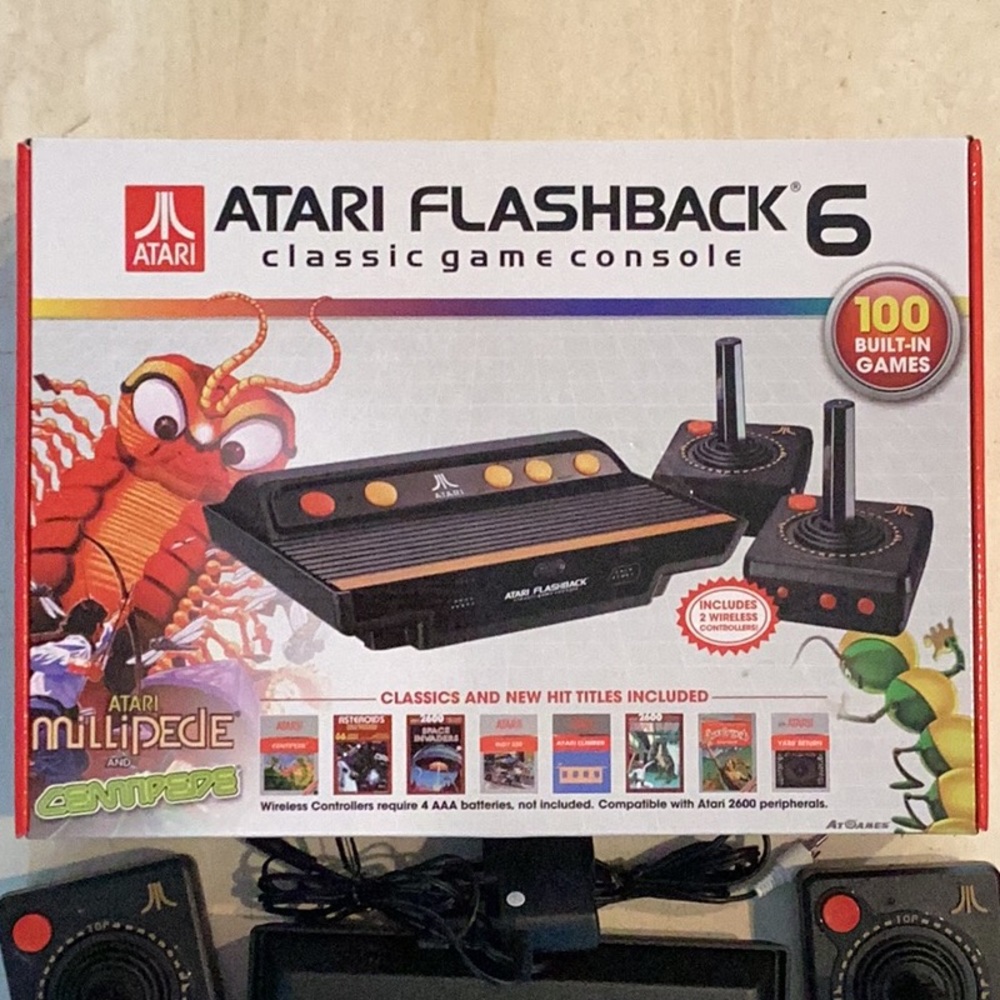 Atari Flashback 6 Classic Game Console With 100 Built In Games Complete In Box - Picture 2 of 16